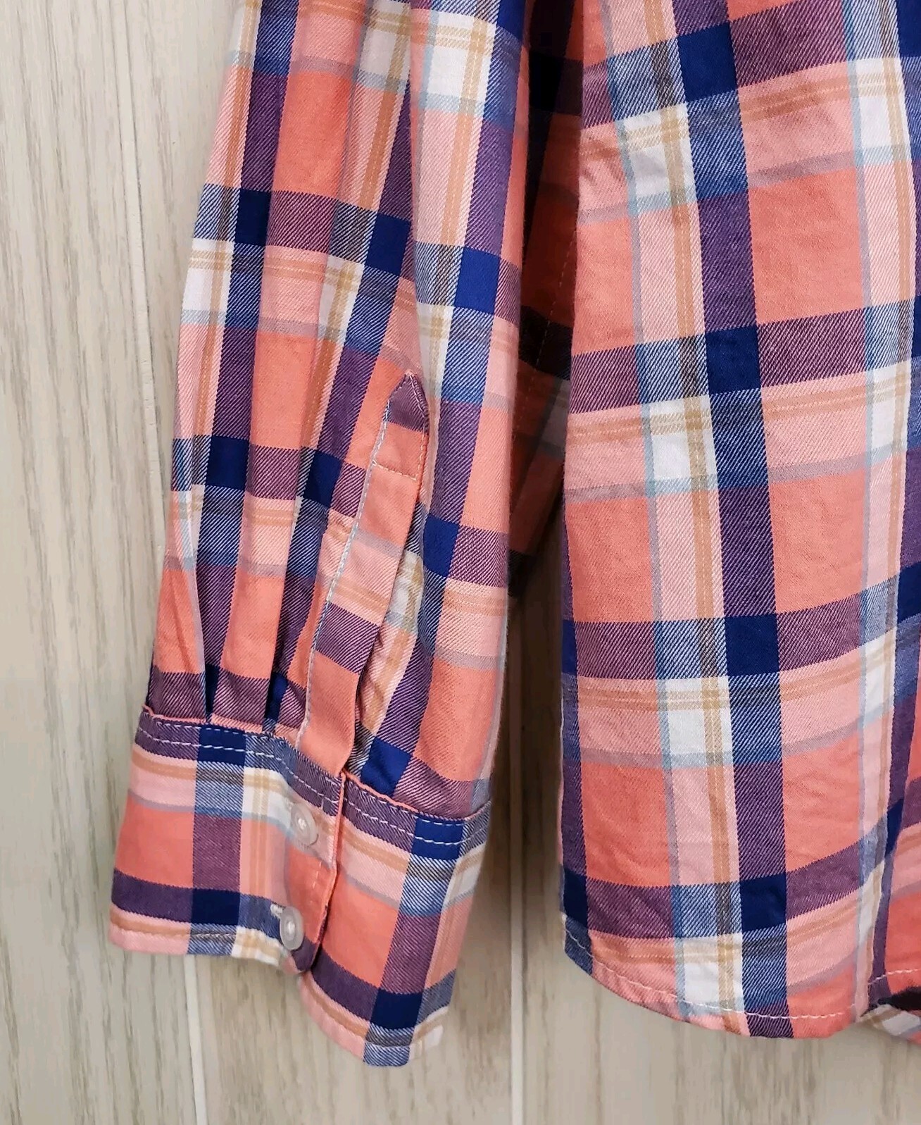 TALBOTS Long Sleeve Collared Button Up Plaid Shir… - image 5