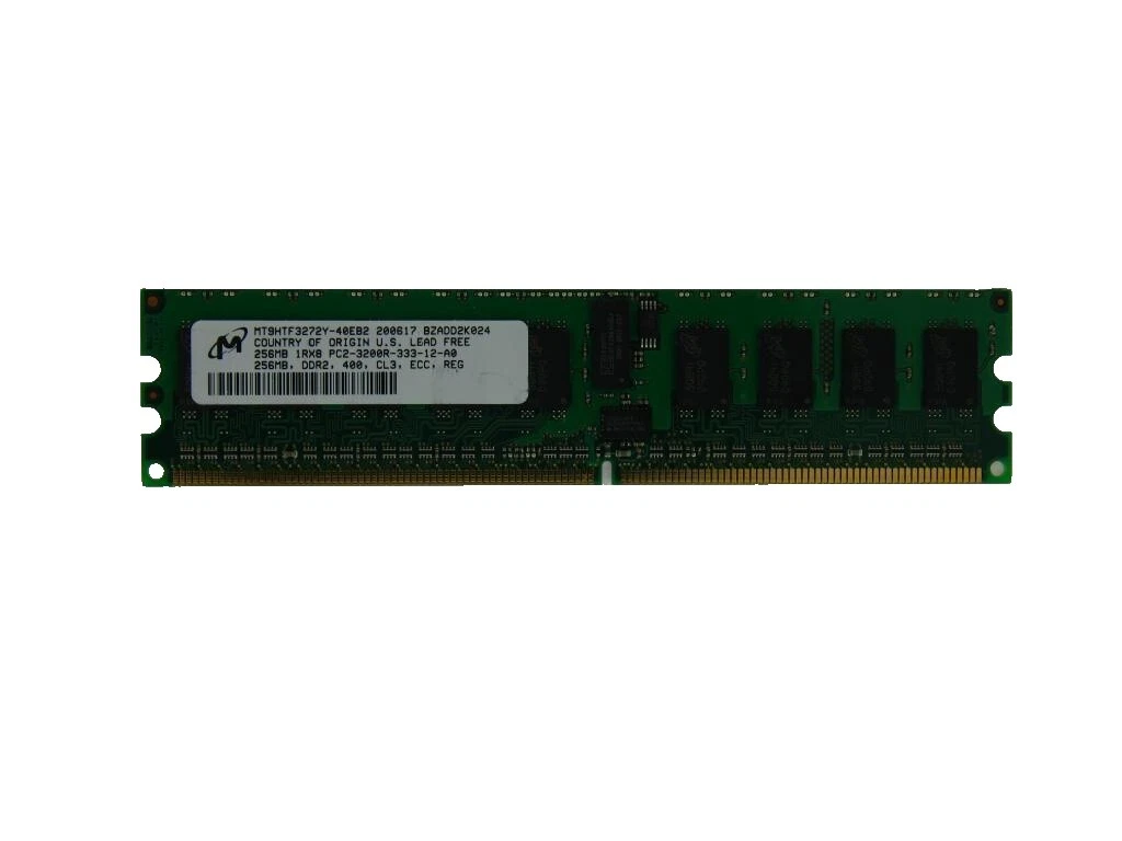 Servidor de Red DDR2 SDRAM de 256 MB de capacidad por módulo RAM 1 módulos