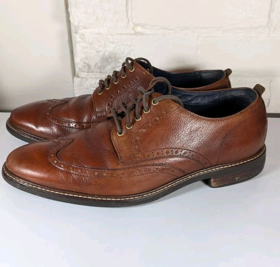 SAOLA Scarpe eleganti Cole Haan uomo Watson Oxford marrone punta alare stringate LEGGI COSÌ COME SONO