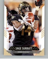 2021 Score Sage Surratt 331  RC  Wake Forest Demon Deacons