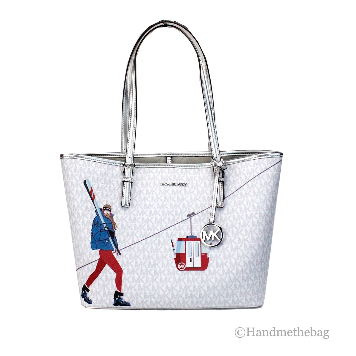 Michael kors purse on sale with mk print