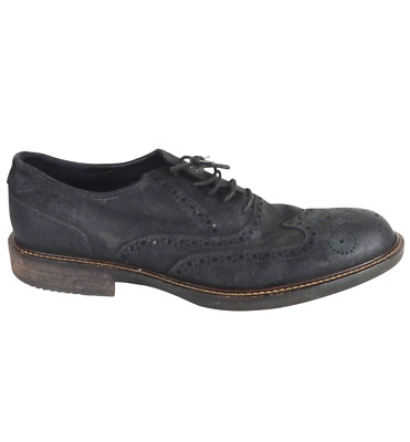 Ecco Herrenschuhe Brogue geöltes Wildleder Kenton Oxford Budapester Größe UK 9 EU 43