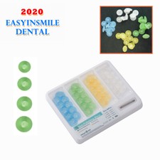 EASYINSMILE 40pcs Mandrel Dental Composite Polishing Kit Finishing Discs Wheel