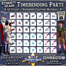 🌎 Disney Dreamlight Valley 💎42 Stacks of Timebending Parts 💎+Extra Items 🌎