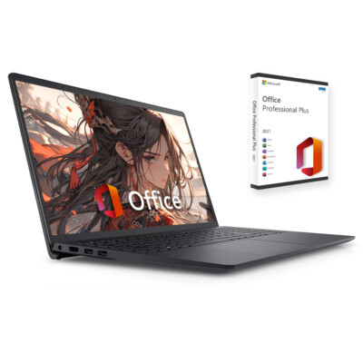 Dell Inspiron 15 3520 Laptop 15.6''12th Gen Intel i3-1215U +Microsoft Office 2021