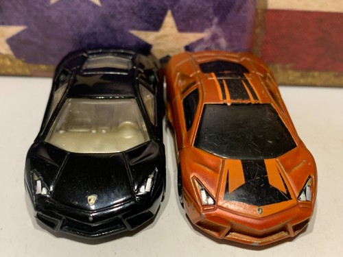 HOT WHEELS LAMBORGHINI REVENTON X2. 2012 MATTE ORANGE & 2011 BLACK LOOSE - 第 4/8 張圖片