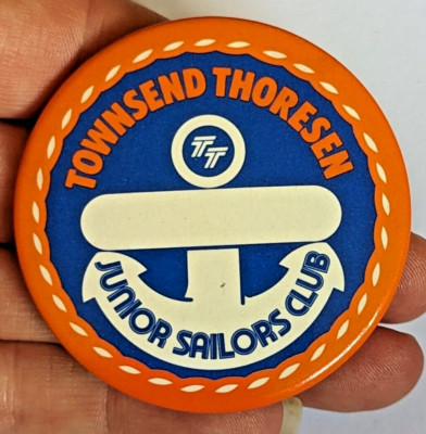 VTG OG TOWNSEND THORESEN JUNIOR SAILORS CLUB P&O Ferries Boat Badge Pin (P482)
