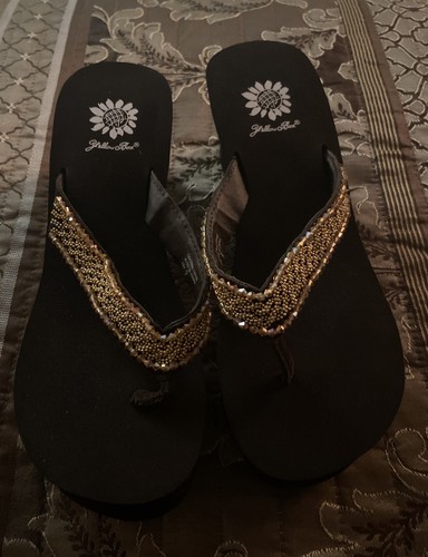 yellow box flip flops ebay