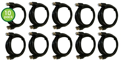 10 Lot 3FT 3 Foot SHIELDED USB 2.0 A Male to B Male Cable Cord Printer Scanner