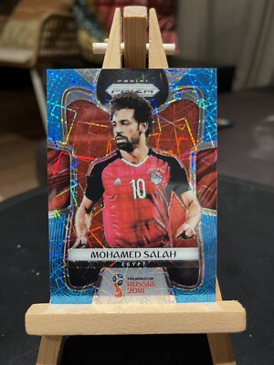 Panini Prizm World Cup 2018 Mo Salah 54 Light Blue Lazer 35/125