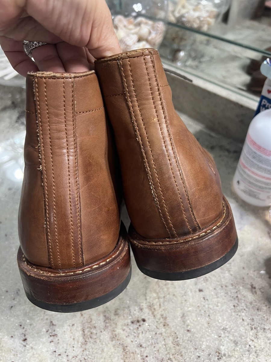 Frye Murray Chukka Leather Boots Mens Size 13 Cognac Brown  display picture 1