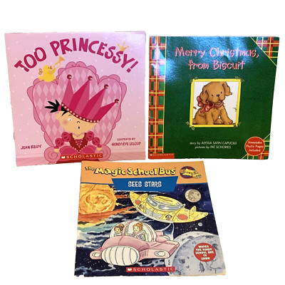 Too Princessy, Merry Christmas from Biscuit & MSB Sees Star 3 Scholastic books