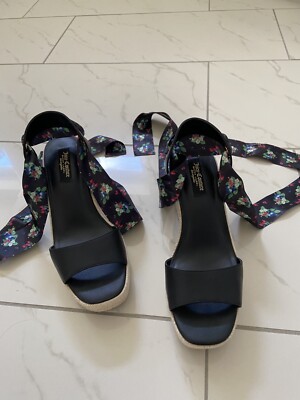 Juicy Couture Black Label Sandalen Neu Ungetragen Schuhe Canvas Sommer Gr.39
