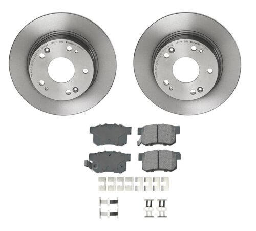 Akebono Rear Brake Kit - ProAct Ceramic Pads & 260mm Disc Rotors For MDX Accord - Picture 1 of 1