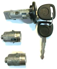 HUMMER H2 OEM IGNITION SWITCH LOCK CYLINDER + Pair DOOR LOCK CYLINDERS + 2 KEYS