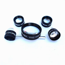 Ophthalmology Lens Set Of five 20D 90D 78D 3 Mirror  4 Mirror Gonio Lenses