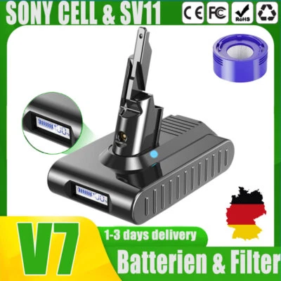 MARKENLOS Ersatzakku Für Dyson V7 Akku V7 Animal Absolute SV11 Motorhead Pro Staubsauger