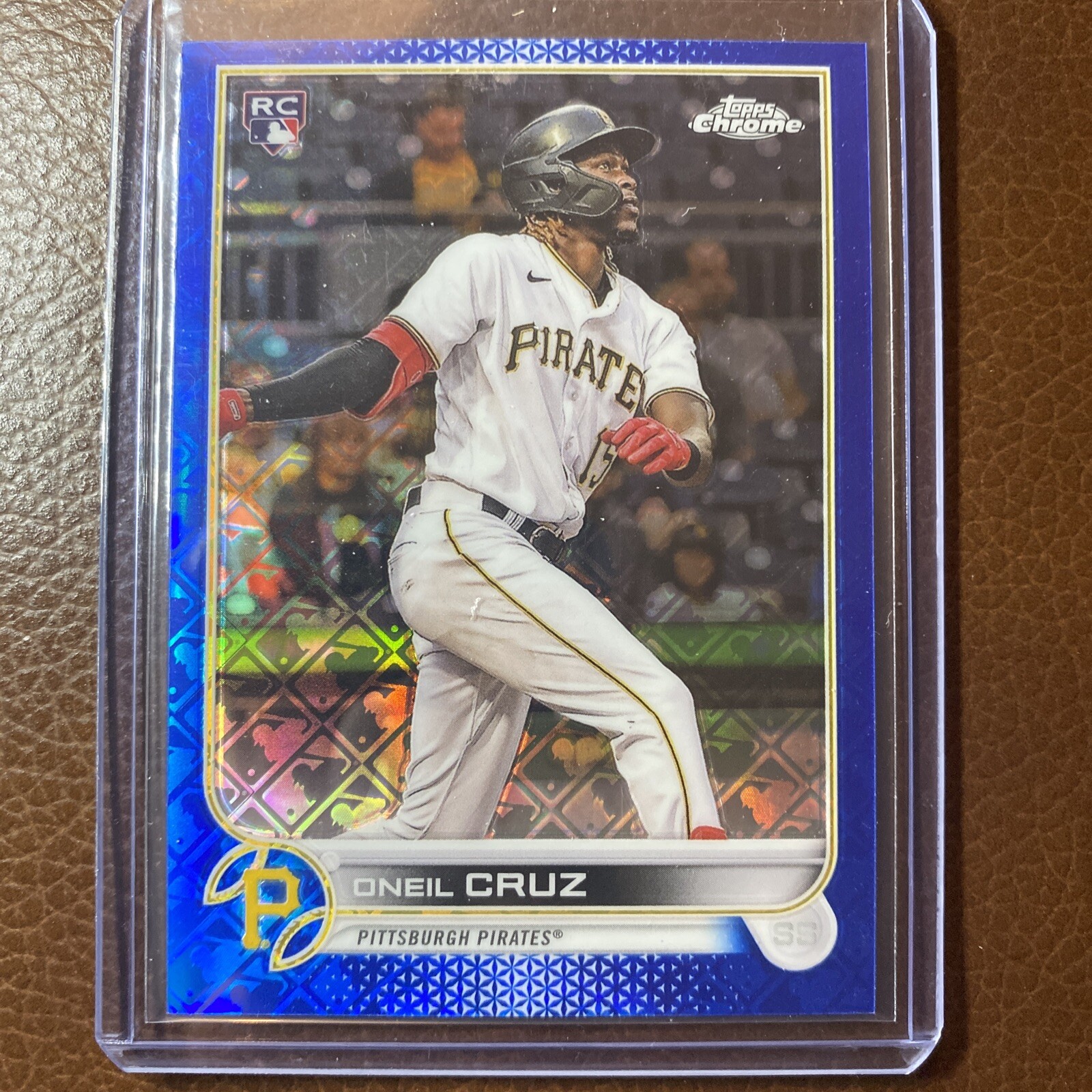 2022 Topps Chrome ONEIL CRUZ LogoFractor BLUE REFRACTOR RC #22 132/150 Pirates