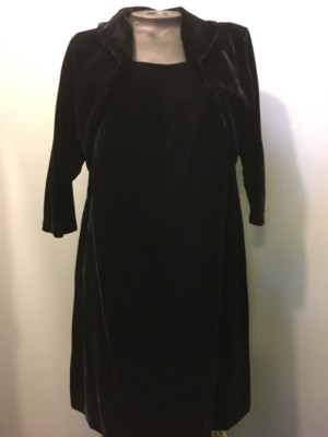 black velvet bolero jackets evening dresses 3/4 Sleeve Velvet Open Front Cropped Bolero Shrug, Black / XL