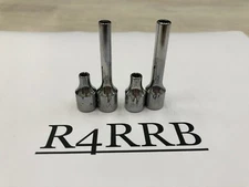 Snap-on Tools USA 4pc ADD ON 1/4" Drive 6pt Shallow and Deep Lot Set 1/8" 5/32"