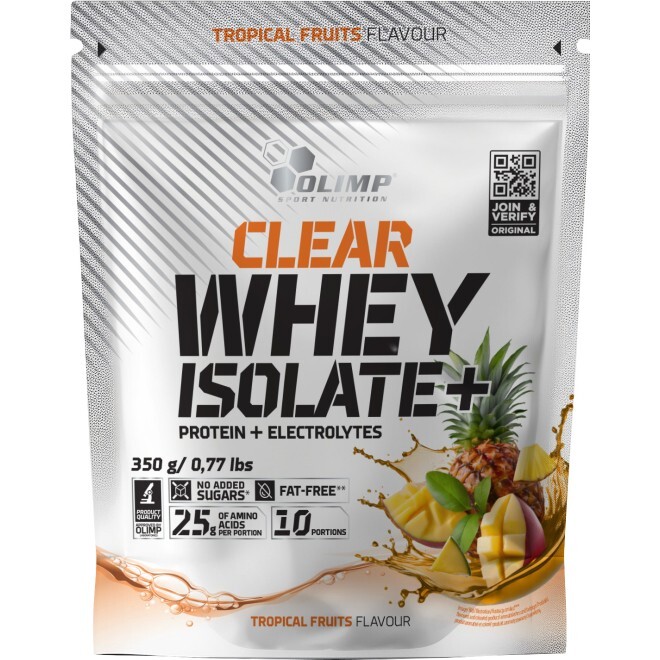 Thumbnail - (73,85€/kg) Olimp Clear Whey Isolate 350g Protein Electrolytes Muskeln