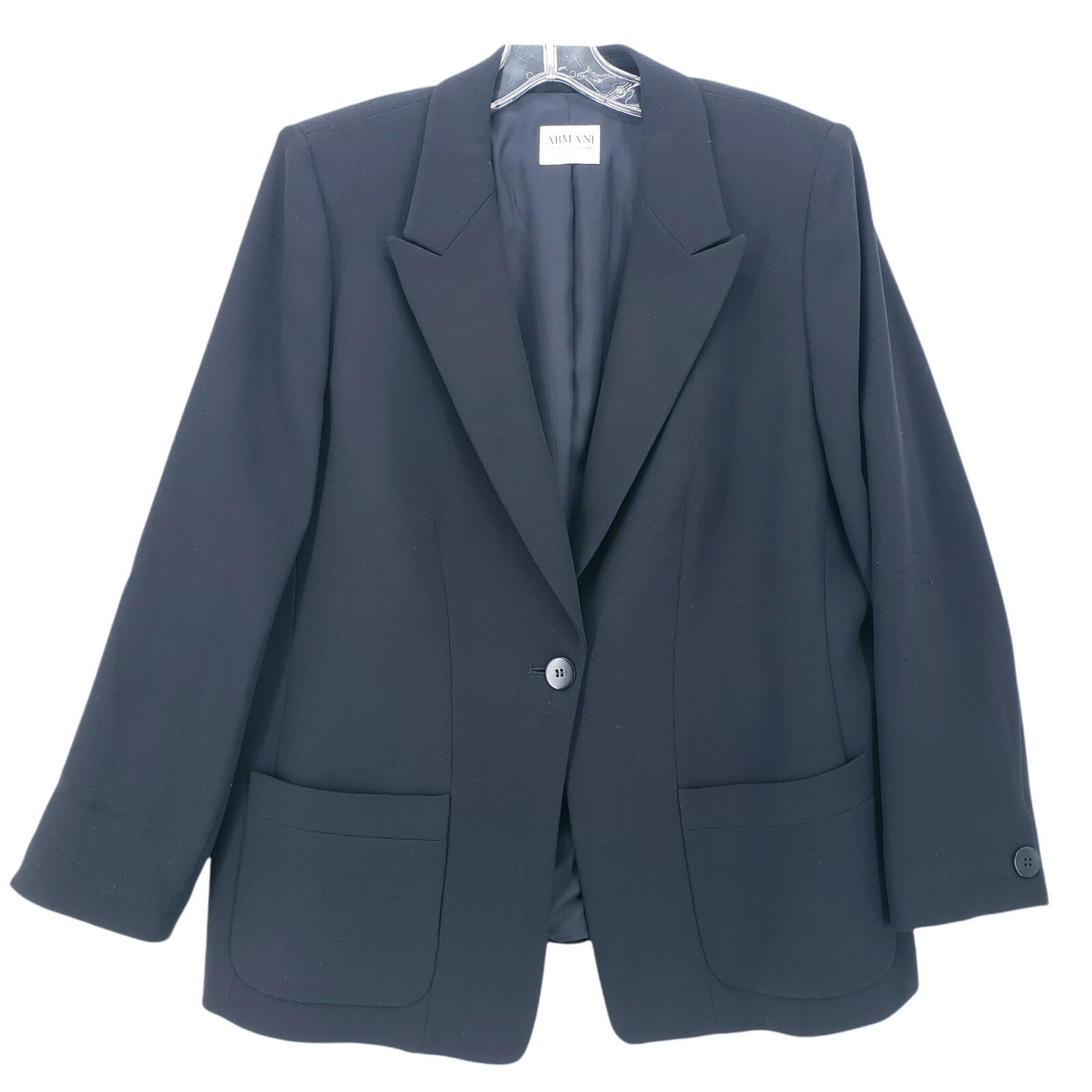 Armani Collezioni, Giacca Tuta Sera Blazer Giorgio Armani Collezioni Vintage Navy LEGGI - Large?