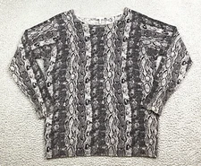 JOIE Wool Cashmere Gray Black Long Sleeve Pullover Sweater Women’s Size M EXC!