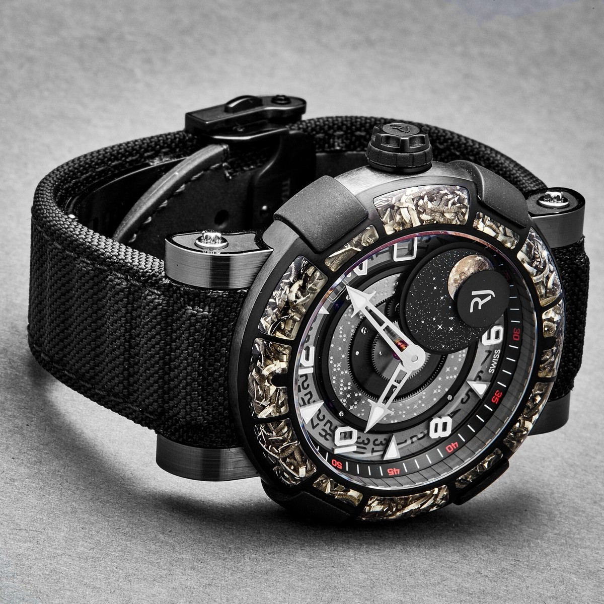 Romain Jerome 'Arraw 6919' Ceramic Moon Phase Dial 1S45L.CZCR.8023