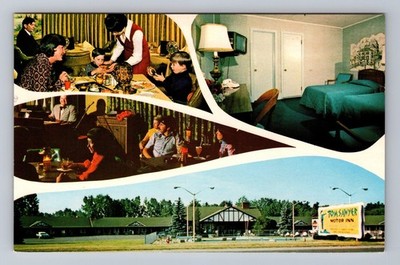 Albany NY-New York Tom Sawyer Motor Inn Vintage Postcard Souvenir Standard View