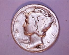 1927-D MERCURY DIME  GOOD COND.*** 716-6