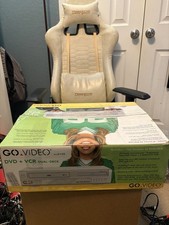 Go Video DVD  VCR Dual-Deck Gray DVD/VHS Player With Remote Complete In Box