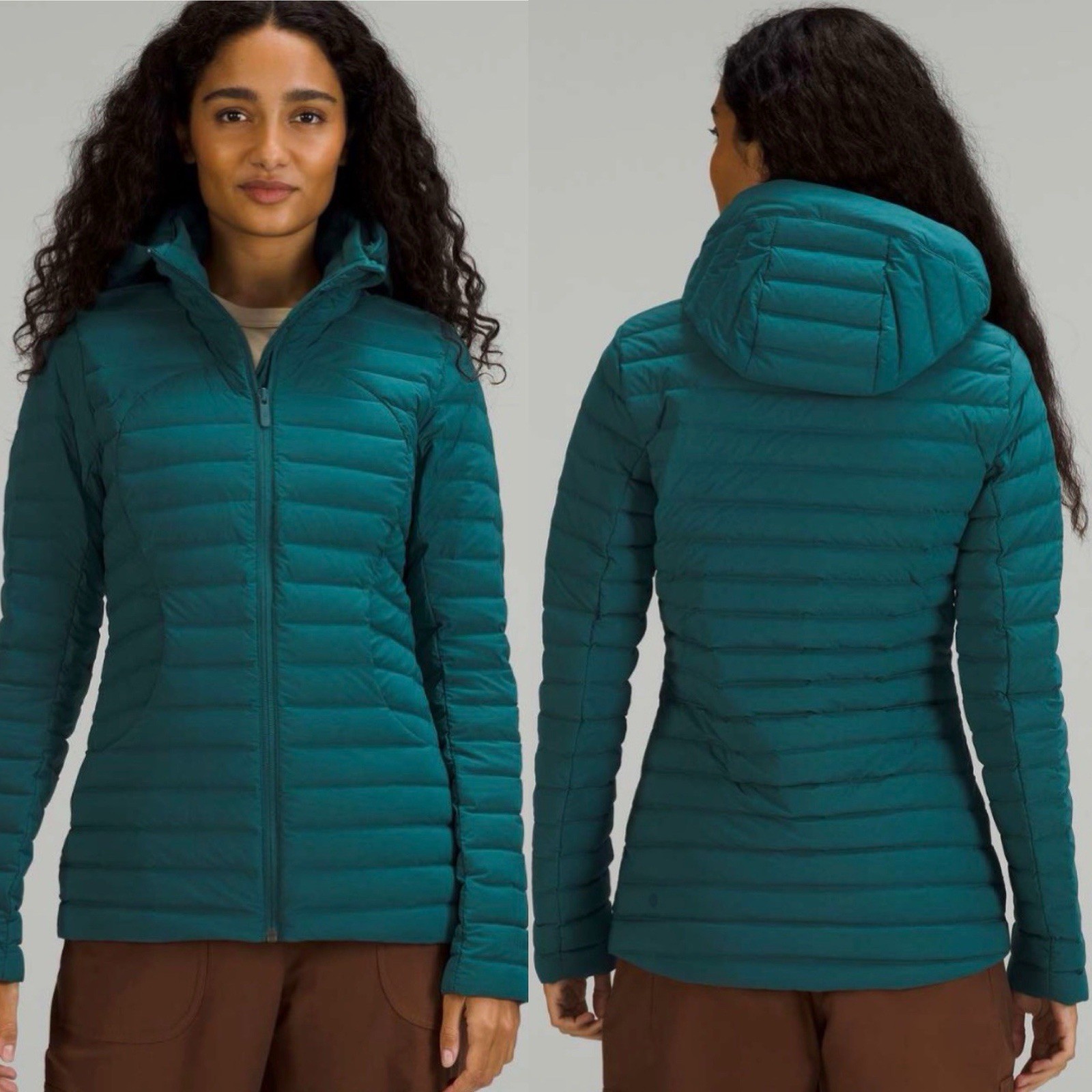 Lululemon PACK IT DOWN jacket Removable Hood GREE… - image 2