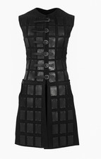 Black Leather Brigandine  Medieval Armor Vest  Handmade LARP, Cosplay  Reenac