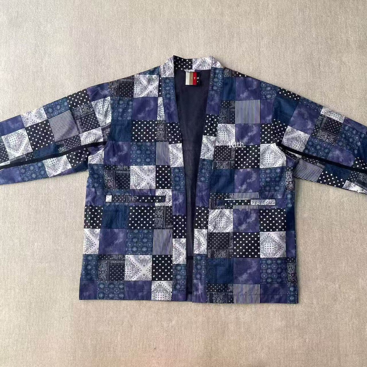 Kith Indigo Bandana Paisley Patchwork Kimono Jacket | eBay