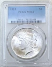 1923 Peace Silver Dollar PCGS MS61 Original coin Just Graded New Holder #N255C