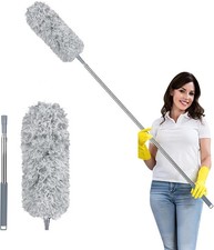 Staubwedel Teleskop Waschbar Duster Lang Ausziehbar Bis 237Cm, Staubwischer Mit