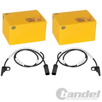 2X HELLA ABS-SENSOR RADDREHZAHL HINTEN BEIDSEITIG passend für BMW 1 2 3 4