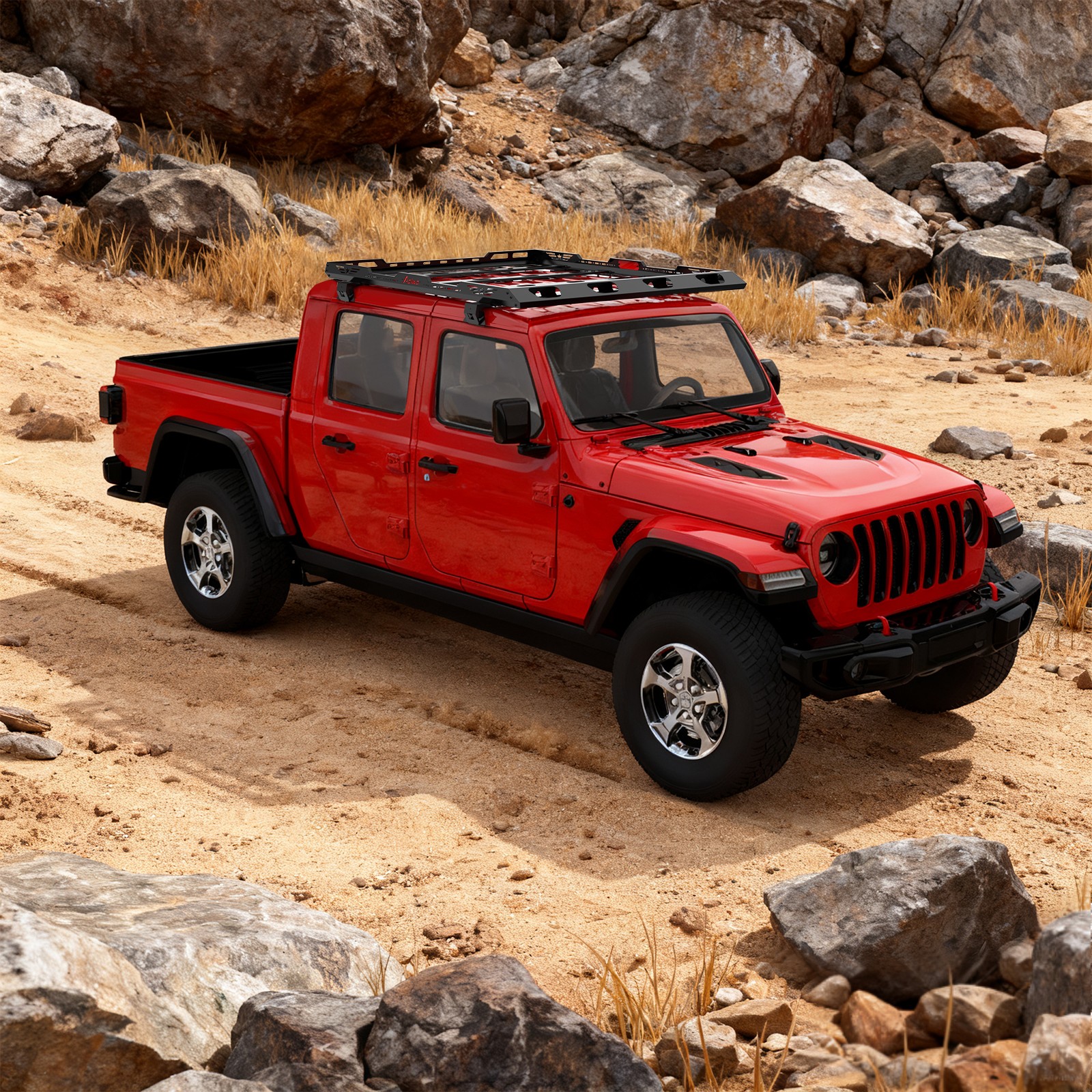 For 2019+ Jeep JL Gladiator JT Hardtop Roof Rack Basket Cargo Luggage Carrier