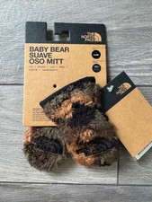 NORTH FACE BABY BEAR SUAVE OSO MITTEN, UTILITY BROWN OR BLACK CAMO, NWT, 0 - 6 M