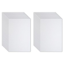 20 Sheets 2mm Glitter Foam Sheet, 16" x 12" White Sparkle EVA Paper