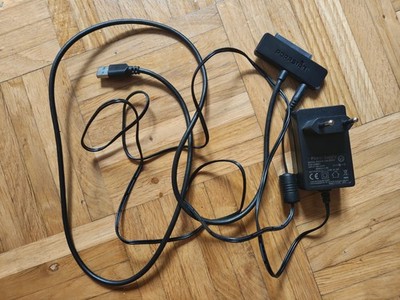 POPPSTAR Festplatten-Adapter (USB 3.1 Gen 1 Typ A) Sata USB Kabel mit Netzteil