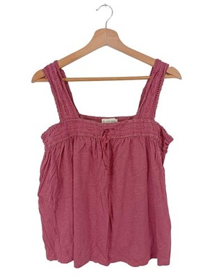 LUCKY BRAND Trägertop Damen Top Gr. DE 38 rot Casual-Look