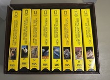 Lot of 8 National Geographic VHS Videos Home school Animals-Flight-Space-Weather