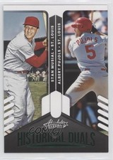 2022 Absolute Historical Duals Retail Green Albert Pujols Stan Musial HOF 0t2