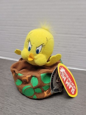 Vintage New Tweety Bird Slam Me Plush WB Looney Tunes Applause 1998 NO SOUND