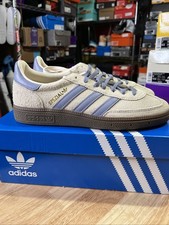 adidas Women  s Handball Spezial - White/Silver/Violet - 8W - New W/Box - JQ8754