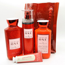 Bath Body Works YOU'RE THE ONE Fragrance Mist Lotion Body Wash Gift Bag Set