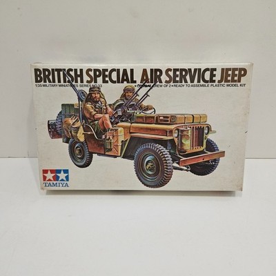 1/35 TAMIYA BRITISH SAS SPECIAL AIR SERVICE JEEP #MM133 NEW SEALED MODEL