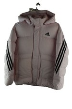 Adidas Kinder Mädchen Jugend Daunen Gefüllt Wattiert Puffer Jacke Rosa Größe 11/12 Jahre