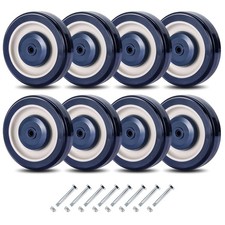 5 Inch Blue Shopping Cart Replacement Wheels Kit Replacement Cart Wheels 5
